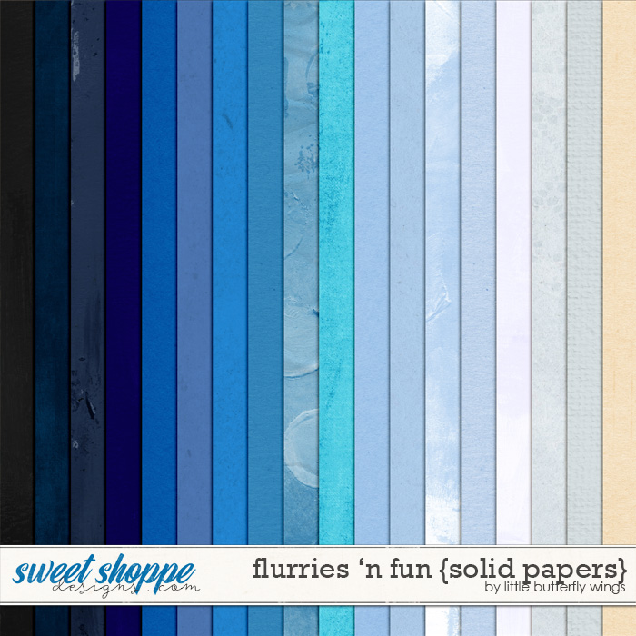 Flurries 'n fun {solid papers} by Little Butterfly Wings