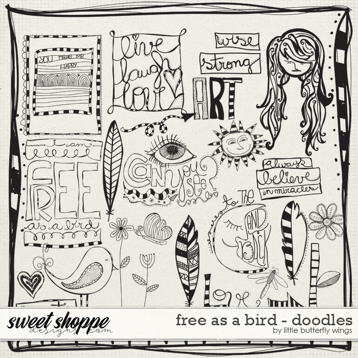 Free as a bird doodles by Little Butterfly Wings Free as a bird doodles by Little Butterfly Wings