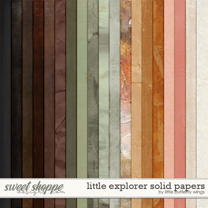 Little Explorer solid papers by Little Butterfly Wings
