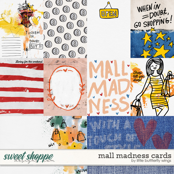 Mall madness cards by Little Butterfly Wings