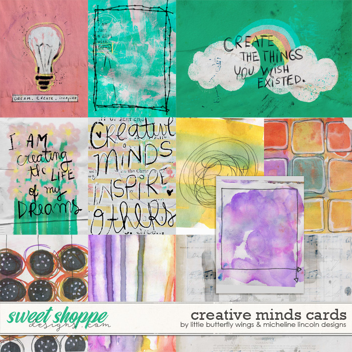 Creative minds cards by Little Butterfly Wings & Micheline Lincoln Designs Creative minds cards by Little Butterfly Wings & Micheline Lincoln Designs
