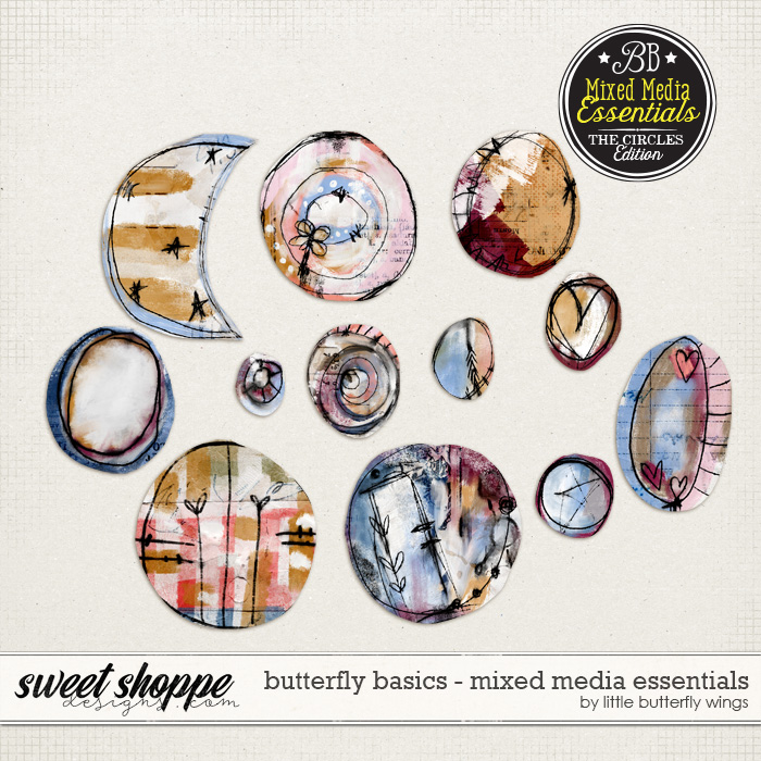 Buttefly Basics - Mixed Media Essentials - Circles Buttefly Basics - Mixed Media Essentials - Circles
