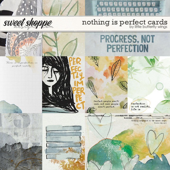 Nothing is perfect cards by Little Butterfly Wings