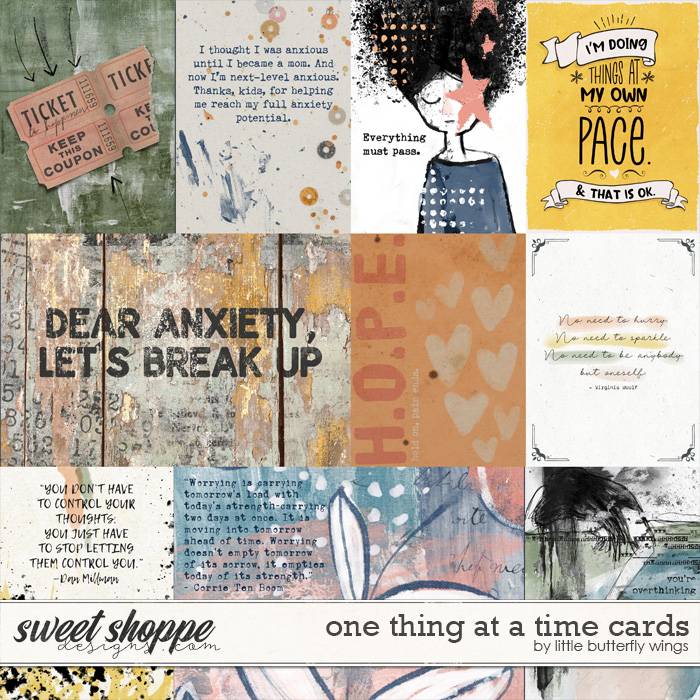 One thing at a time cards by Little Butterfly Wings