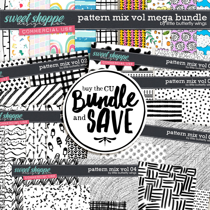 Pattern Mix MEGA BUNDLE by Little Butterfly Wings