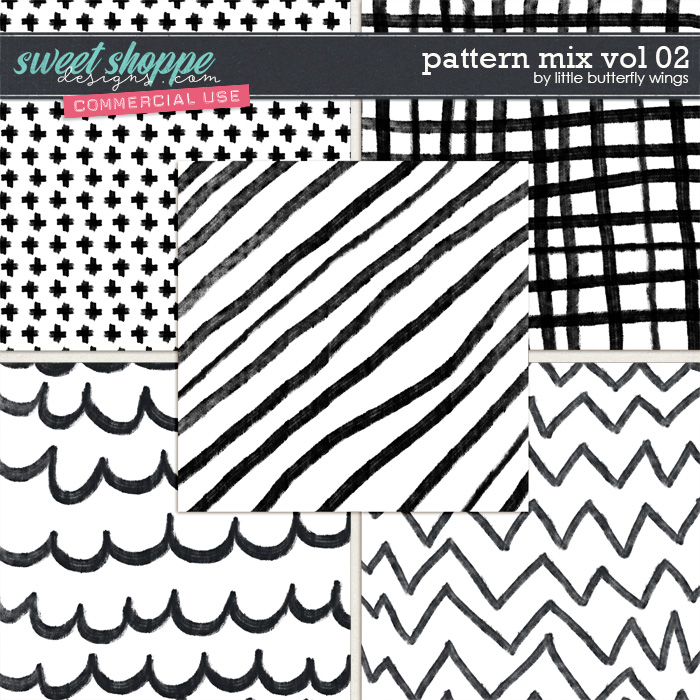 Pattern Mix vol.02 - Overlays by Little Butterfly Wings