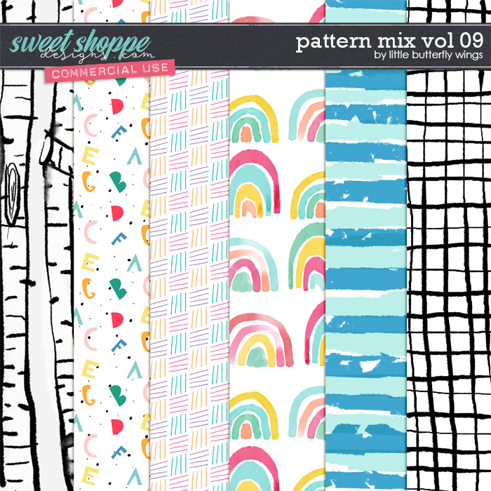 Pattern Mix vol.09 - Layered Patterns by Little Butterfly Wings Pattern Mix vol.09 - Layered Patterns by Little Butterfly Wings