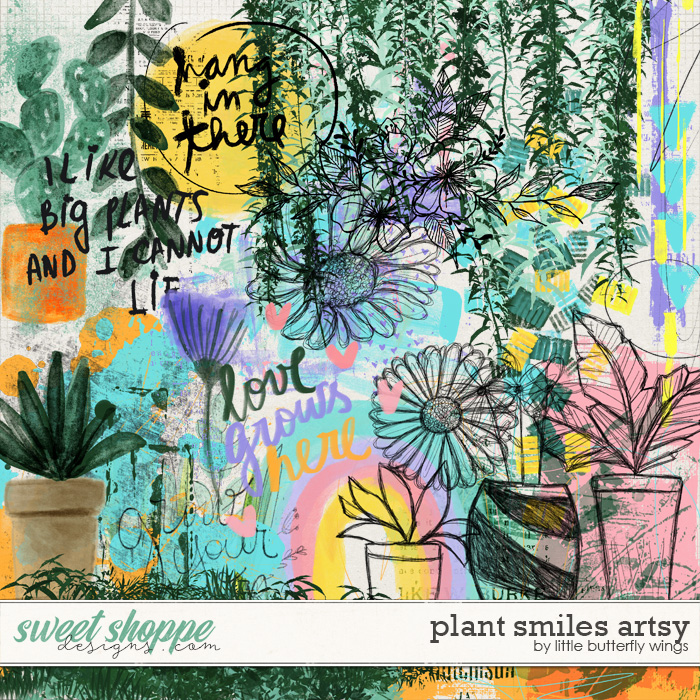 Plant Smiles artsy by Little Butterfly Wings