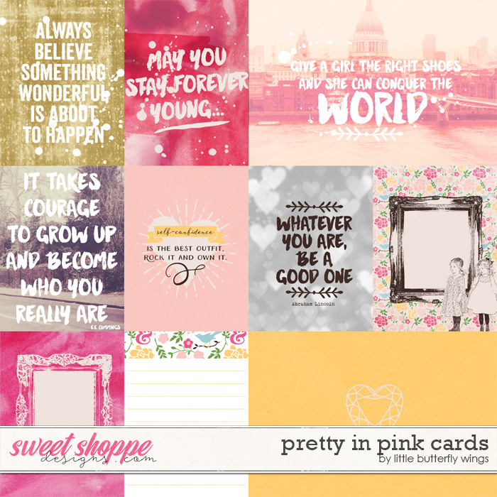Pretty in Pink cards by Little Butterfly Wings