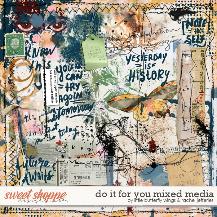 Do it for you mixed media by Little Butterfly Wings & Rachel Jefferies