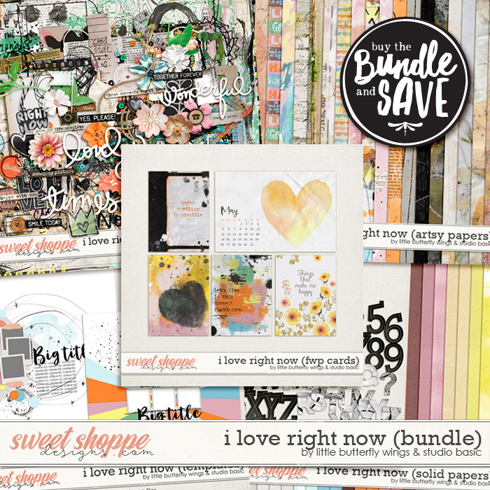 I Love Right Now Bundle by Little Butterfly Wings & Studio Basic
