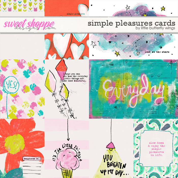 Simple Pleasures cards by Little Butterfly Wings Simple Pleasures cards by Little Butterfly Wings