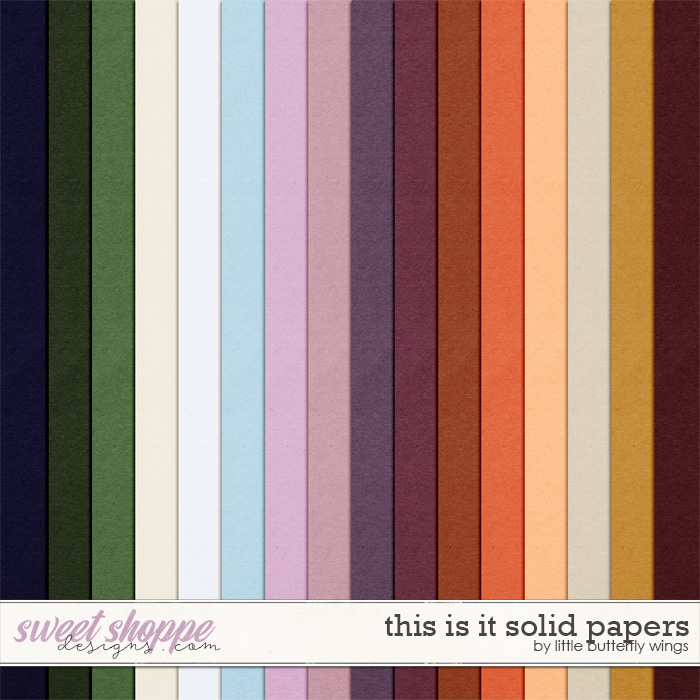 This is it Solid Papers by Little Butterfly Wings This is it Solid Papers by Little Butterfly Wings