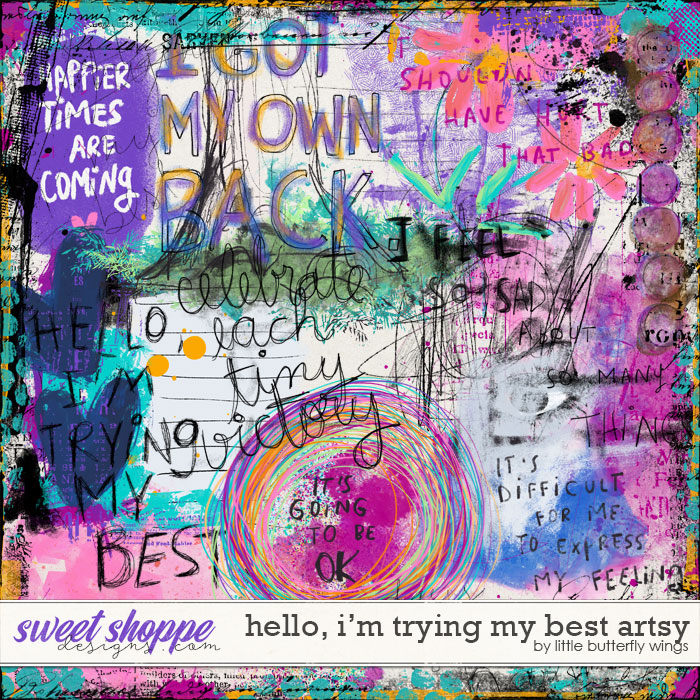 Hello, I'm trying my best artsy by Little Butterfly Wings Hello, I'm trying my best artsy by Little Butterfly Wings