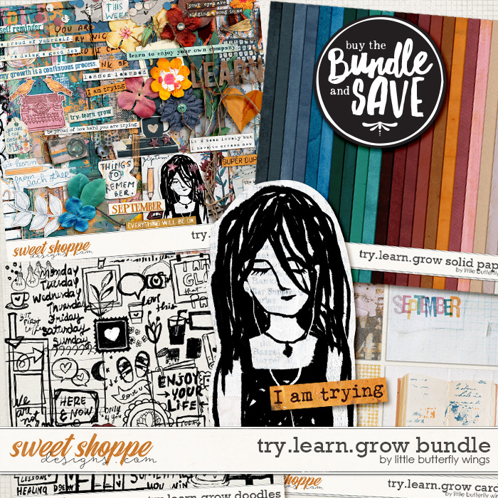 Try.Learn.Grow bundle by Little Butterfly Wings