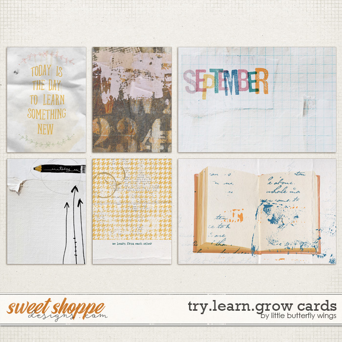 Try.Learn.Grow cards by Little Butterfly Wings