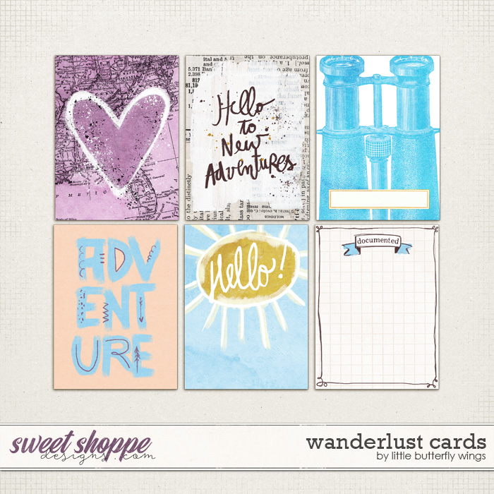 Wanderlust cards by Little Butterfly Wings