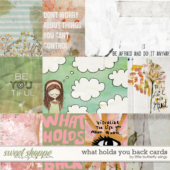 What holds you back cards by Little Butterfly Wings