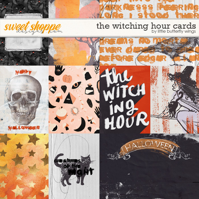 The Witching Hour cards by Little Butterfly Wings