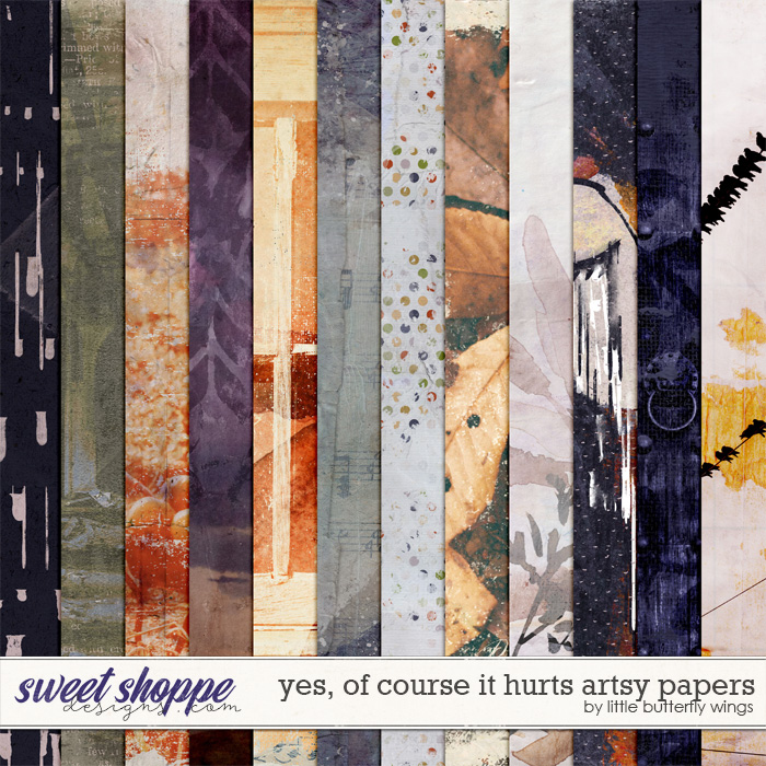 Yes, of course it hurts artsy papers by Little Butterfly Wings