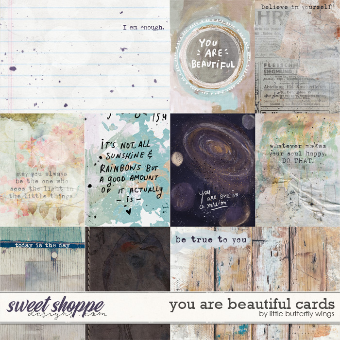 You are beautiful cards by Little Butterfly Wings