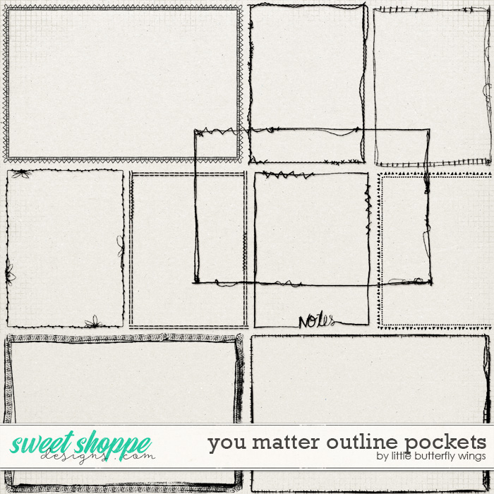 You matter outline pockets by Little Butterfly Wings You matter outline pockets by Little Butterfly Wings