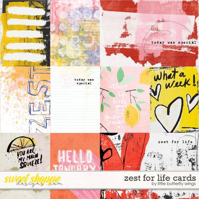Zest for life cards by Little Butterfly Wings
