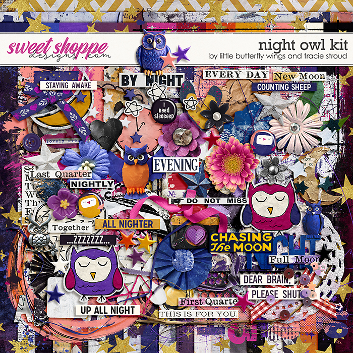 Night Owl (kit) by Little Butterfly Wings & Tracie Stroud