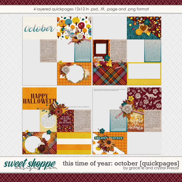 This Time Of Year October: Quickpages by Grace Lee and Crystal Livesay This Time Of Year October: Quickpages by Grace Lee and Crystal Livesay