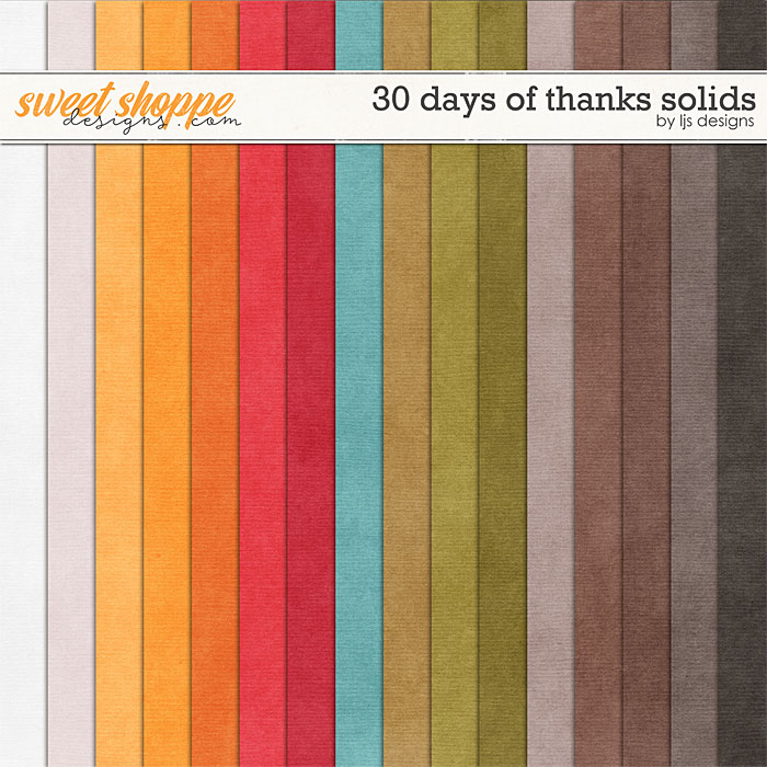 30 Days of Thanks Solids by LJS Designs