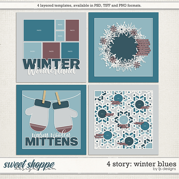 4 Story - Winter Blues by LJS Designs