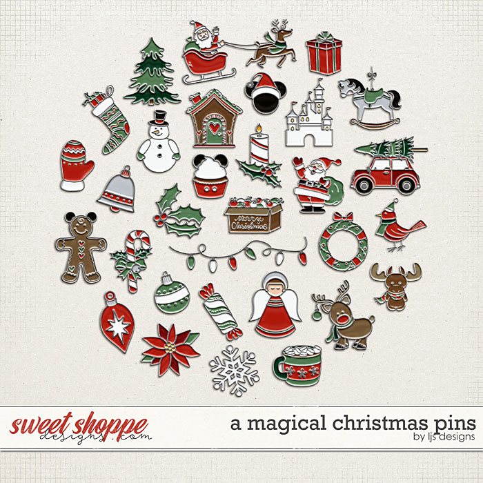 A Magical Christmas Pins by LJS Designs