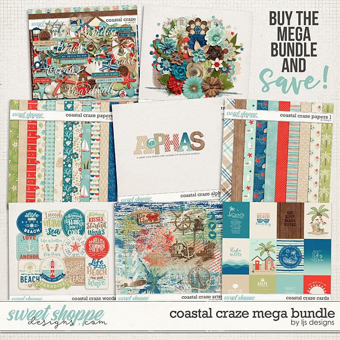 Coastal Craze Mega Bundle by LJS Designs