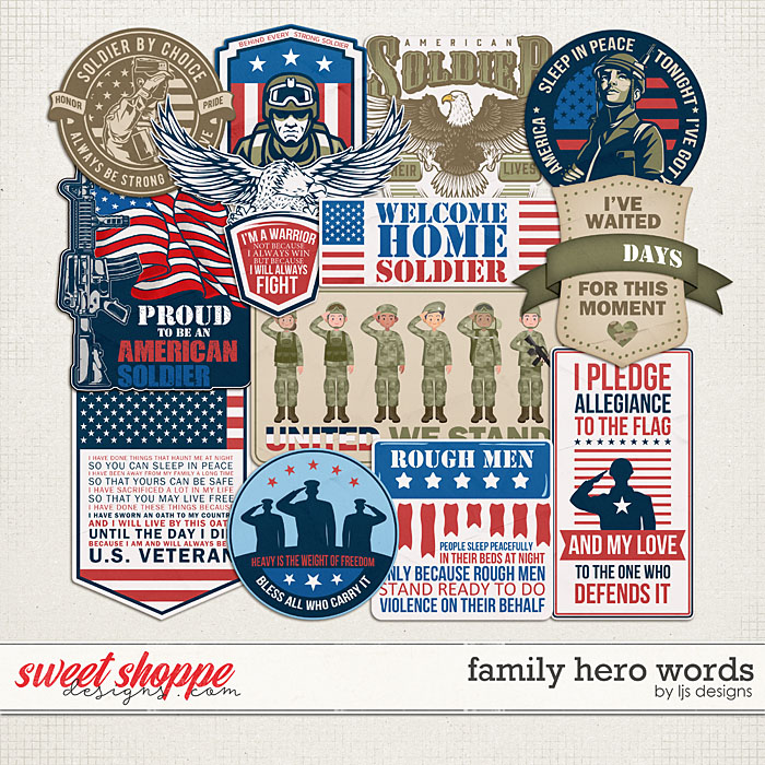 Family Hero Words by LJS Designs
