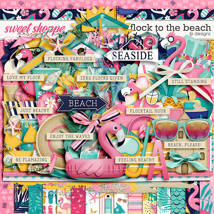 Flock To The Beach by LJS Designs