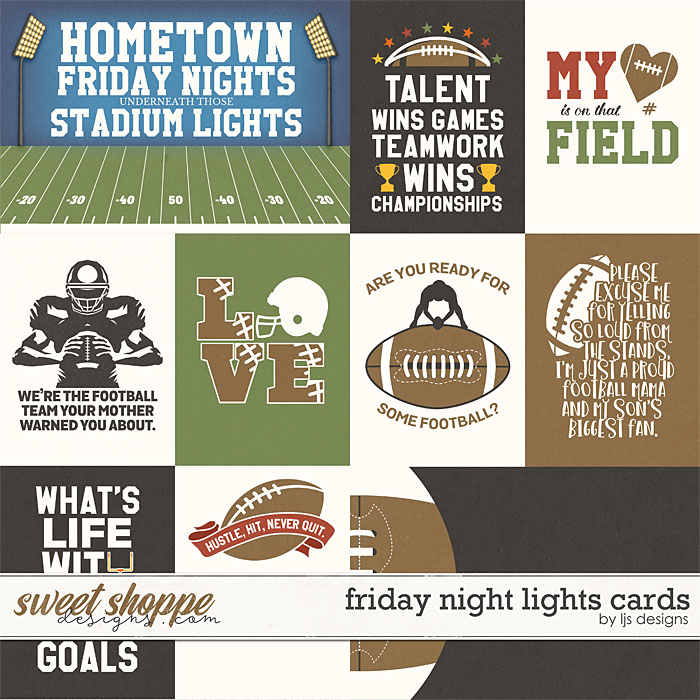 Friday Night Lights Cards by LJS Designs