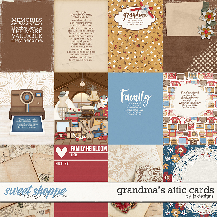 Grandma's Attic Cards by LJS Designs  