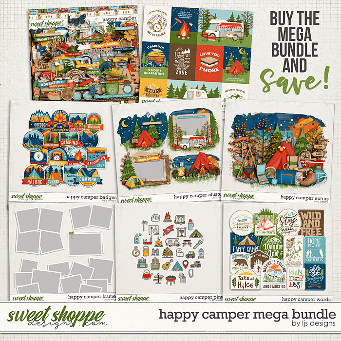 Happy Camper Mega Bundle by LJS Designs 