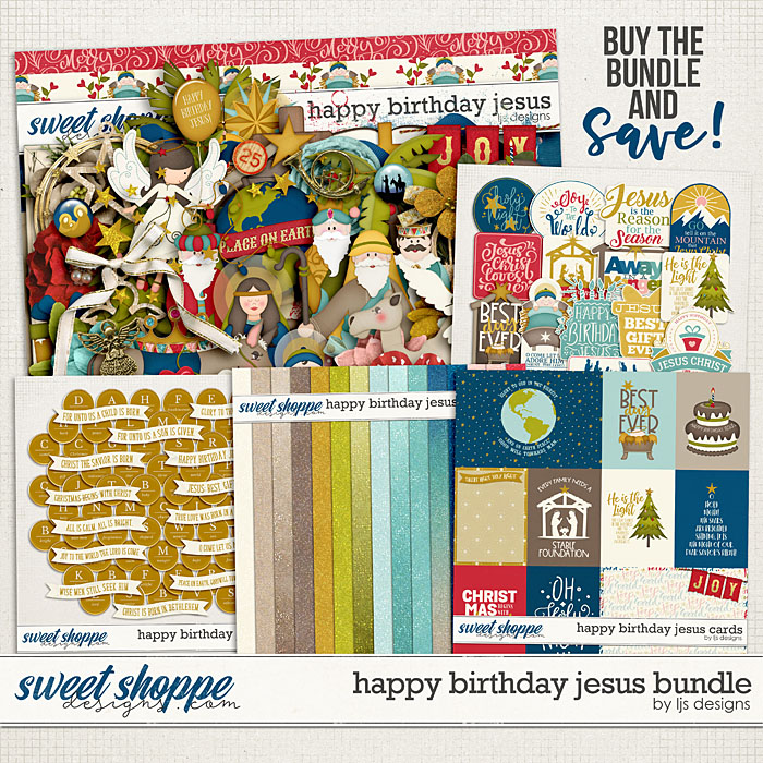 Happy Birthday Jesus Bundle by LJS Designs