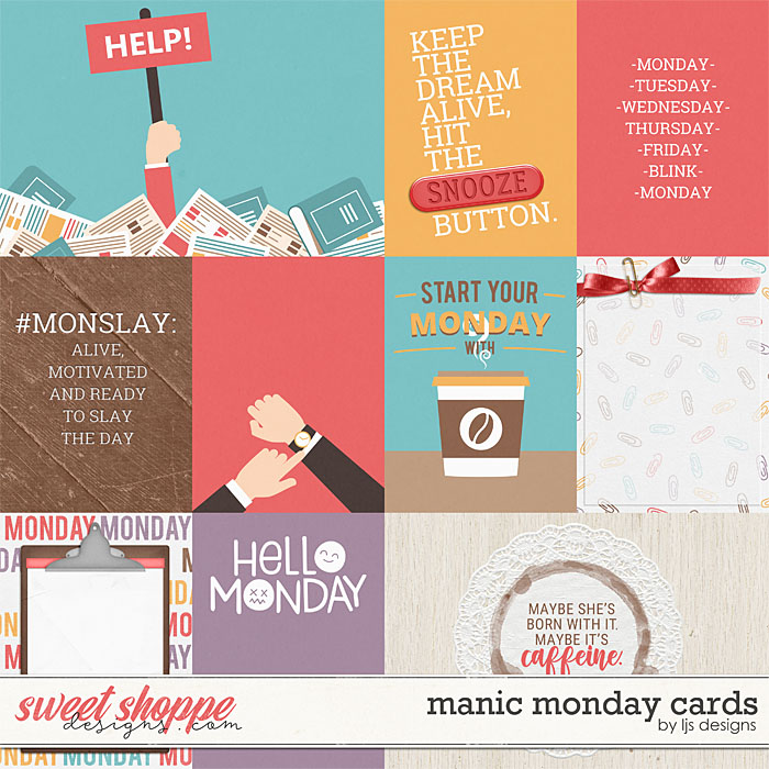 Manic Monday Cards by LJS Designs