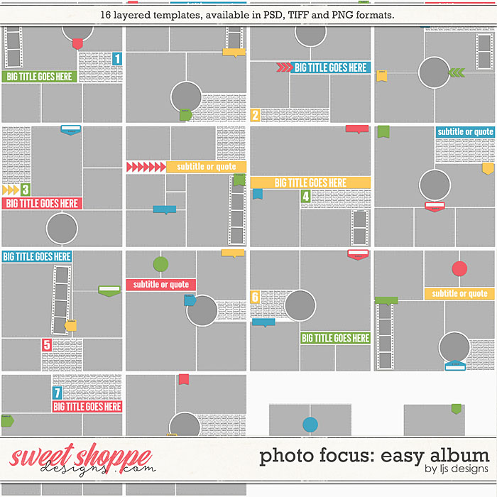 Photo Focus: Easy Album by LJS Designs