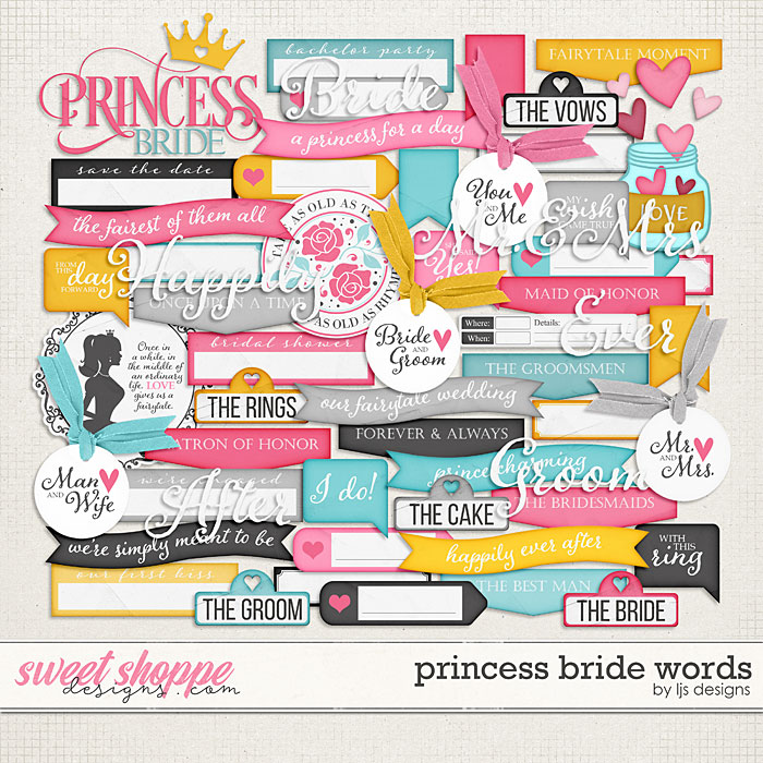 Princess Bride Words by LJS Designs 