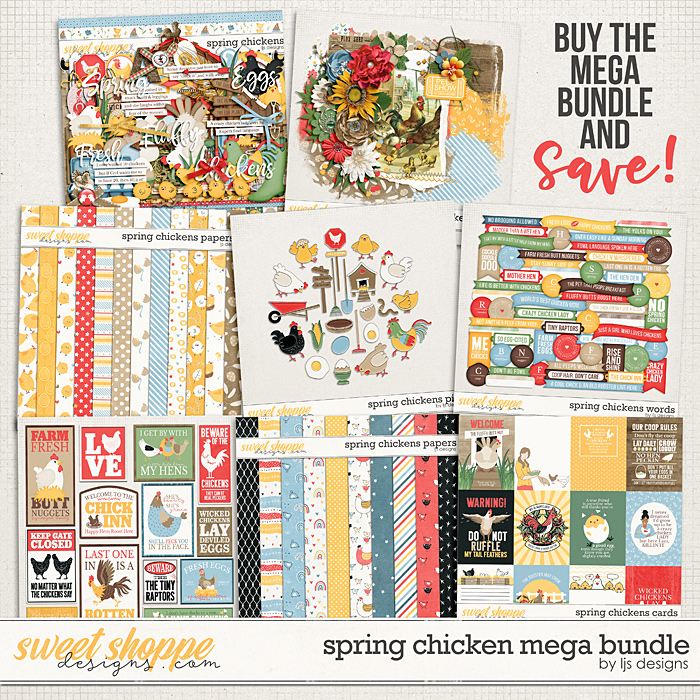 Spring Chicken Mega Bundle by LJS Designs 