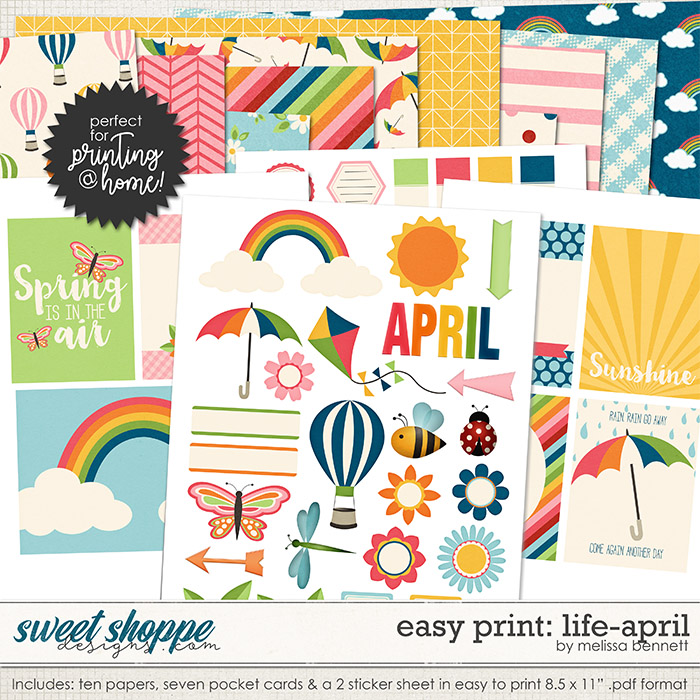Easy Print: Life-April by Melissa Bennett Easy Print: Life-April by Melissa Bennett