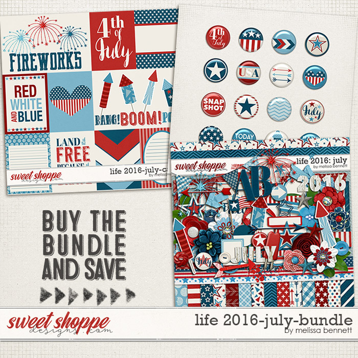 Life 2016-July Bundle by Melissa Bennett Life 2016-July Bundle by Melissa Bennett