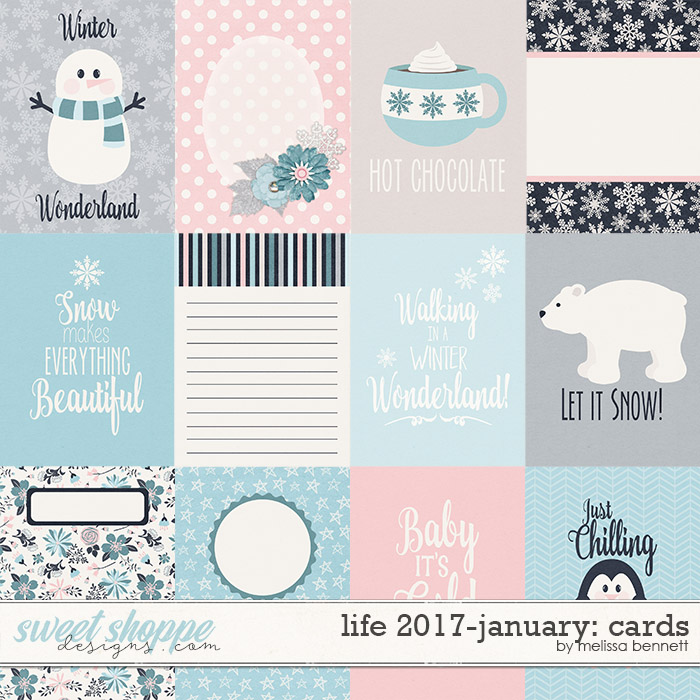 Life 2017-January Cards by Melissa Bennett Life 2017-January Cards by Melissa Bennett