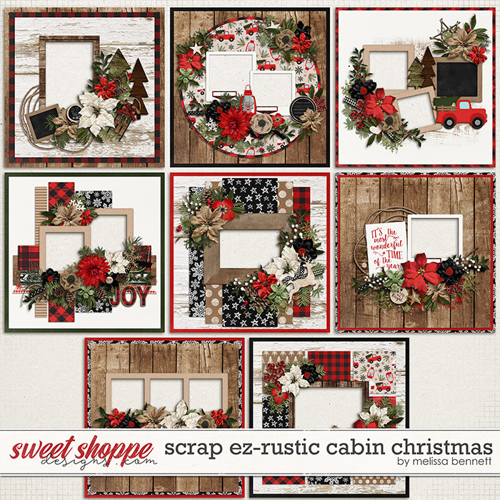 Scrap EZ-Rustic Cabin Christmas by Melissa Bennett Scrap EZ-Rustic Cabin Christmas by Melissa Bennett