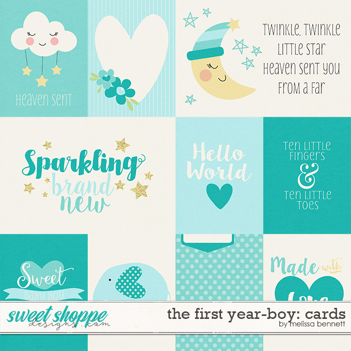 The First Year-Boy: Cards by Melissa Bennett The First Year-Boy: Cards by Melissa Bennett
