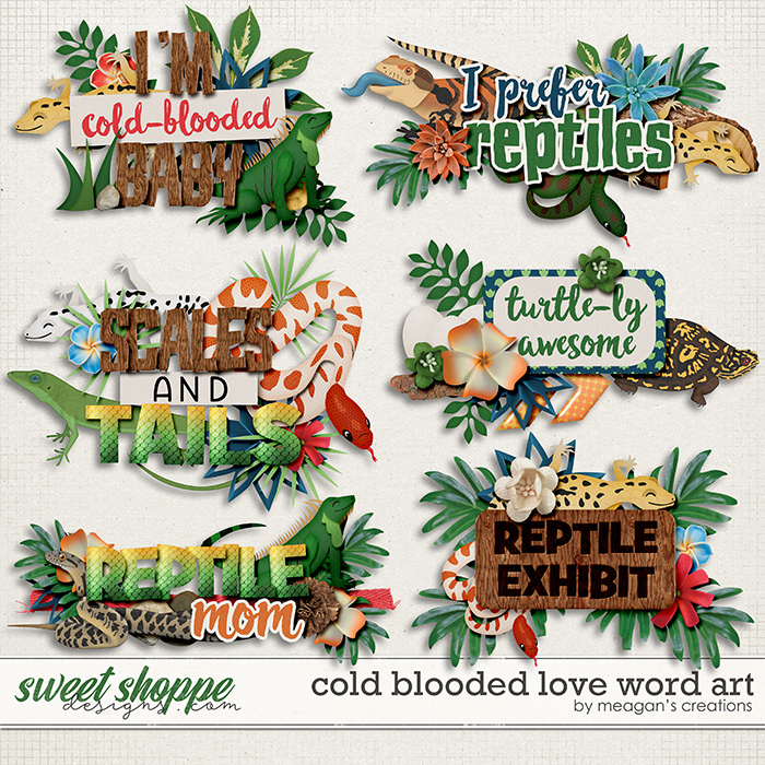 Cold Blooded Love: Word Art by Meagan's Creations Cold Blooded Love: Word Art by Meagan's Creations