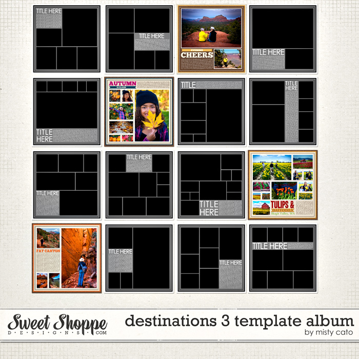Destinations 3 Template Album by Misty Cato Destinations 3 Template Album by Misty Cato
